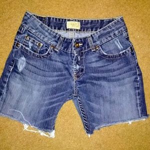Blue jean shorts